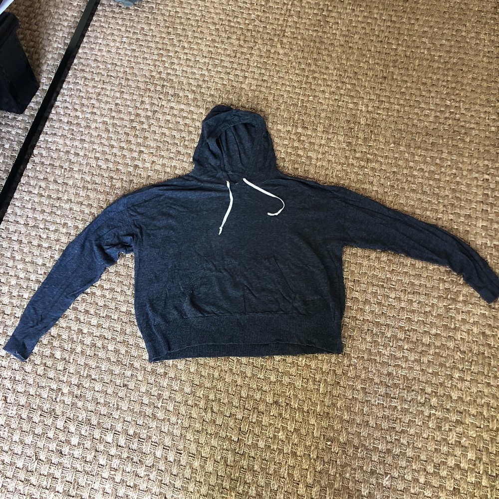 Nili Lotan Oversized Crop Hoodie Size Medium